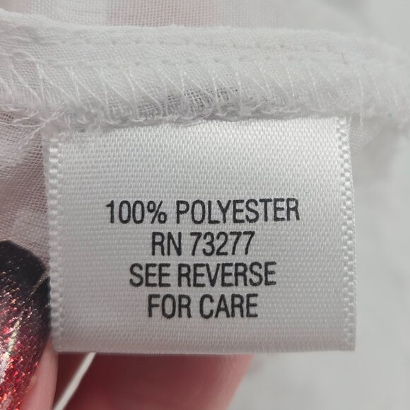 Apt. 9 Sheer Cap Sleeve Textured Blouse - L White - Picture 5 of 5